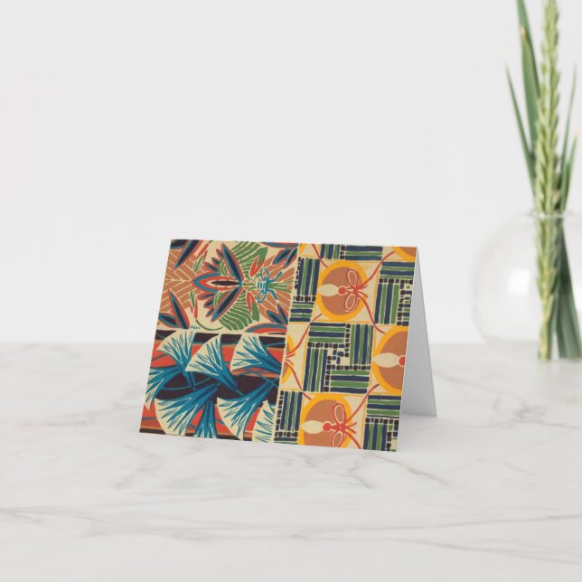 Tarjeta de felicitación Red Vintage de 1927 (Anverso)