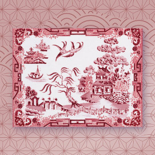 Tarjeta de felicitación Red Willow Vintage