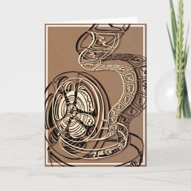 Tarjeta de felicitación Reel Film (interior en bla (Anverso)