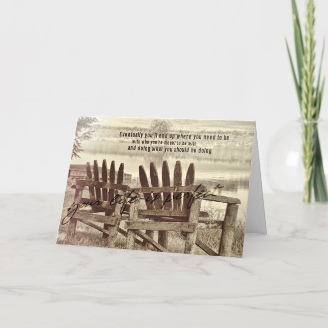 Tarjeta de felicitación REFLEJANTE (Anverso)