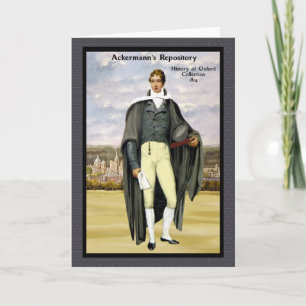 Tarjeta de felicitación Regency Fashion 1814