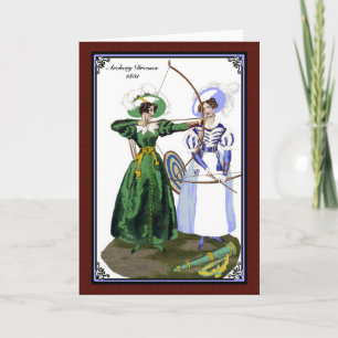Tarjeta de felicitación Regency Fashion 1830