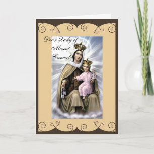 Tarjeta de felicitación religiosa de la