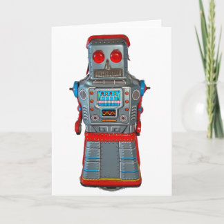 Tarjeta de felicitación retra del espacio en