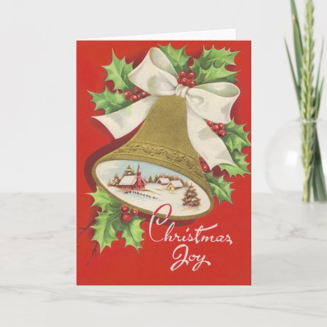 Tarjeta de felicitación retra del navidad del (Anverso)
