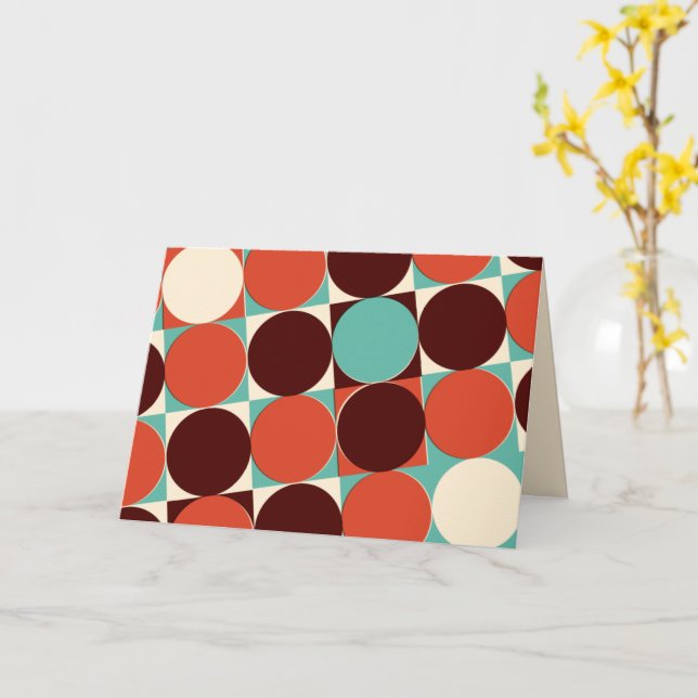 Tarjeta de felicitación retro (flor amarilla)