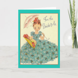 Tarjeta de felicitación Retro Bride to Be