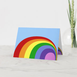Tarjeta de felicitación Retro Rainbow