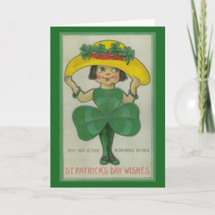 Tarjeta de felicitación Retro Saint Patrick's Day