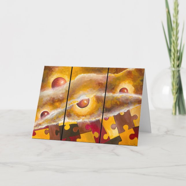 Tarjeta de felicitación Revelando la vida (Anverso)