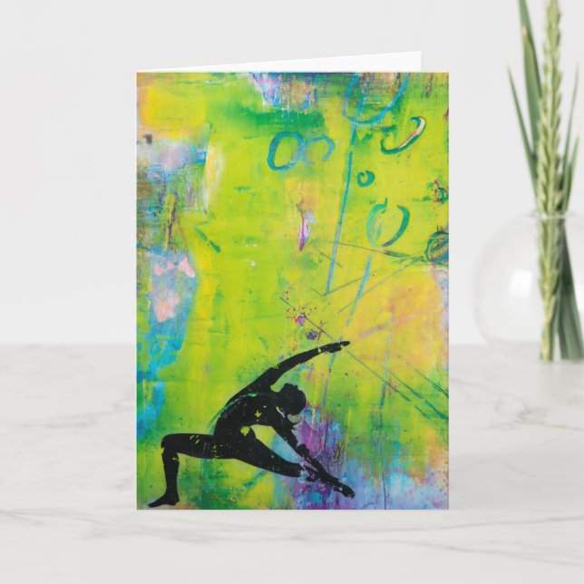 Tarjeta de felicitación reversa del chica de la (Anverso)