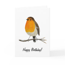 Tarjeta de felicitación Robin Redmama