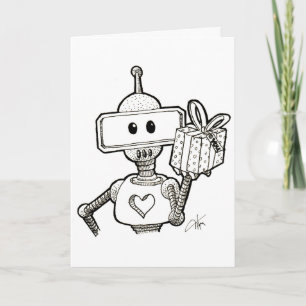 Tarjeta de felicitación Robot