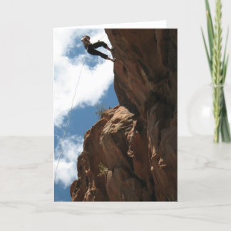 Tarjeta de felicitación Rockclimb