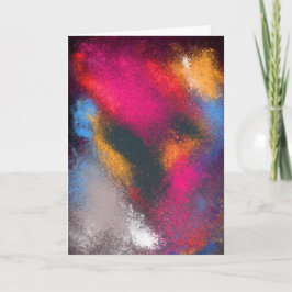 Tarjeta de felicitación roja de los clubes