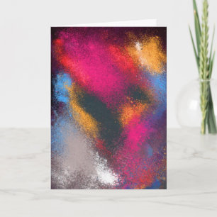 Tarjeta de felicitación roja de los clubes