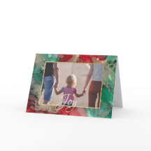 Tarjeta de felicitación "Rojos y Verdes" para navi