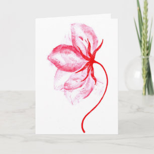 Tarjeta de felicitación romántica de flores con be