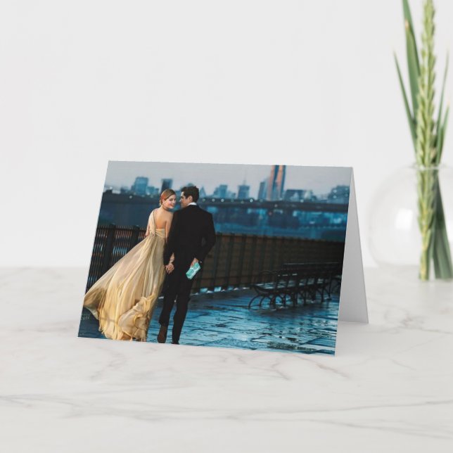 Tarjeta de felicitación romántica de las tarjetas (Anverso)