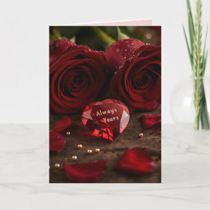 Tarjeta de felicitación romántica de San Valentín
