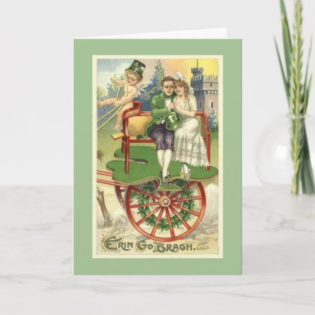 Tarjeta de felicitación romántica del día de St (Anverso)