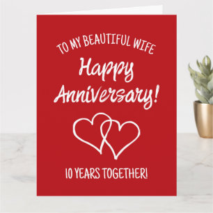 Tarjeta de felicitación romántica feliz aniversari