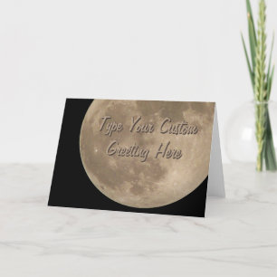 Tarjeta de felicitación Romántica Full Moon Blank