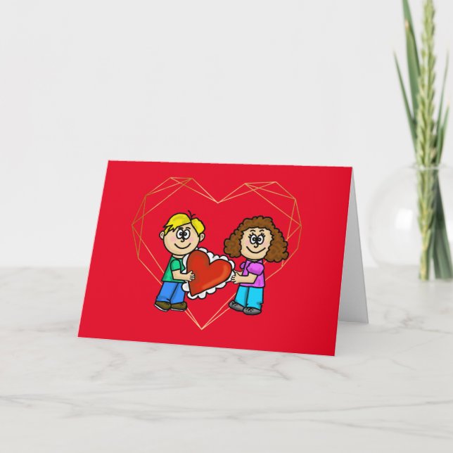 Tarjeta de felicitación romántica Soul Mates (Anverso)