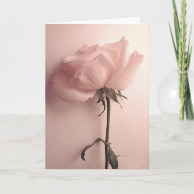 Tarjeta de felicitación Rosa (Anverso)