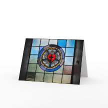 Tarjeta de felicitación - rosa de Luther