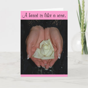 Tarjeta de felicitación Rosa el día de San Valentí