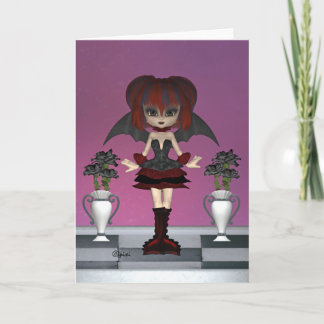 Tarjeta de felicitación "Rosa negro"