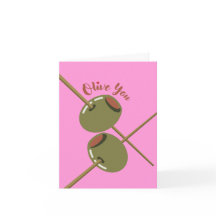 Tarjeta de Felicitación Rosa Olivo Te Ama