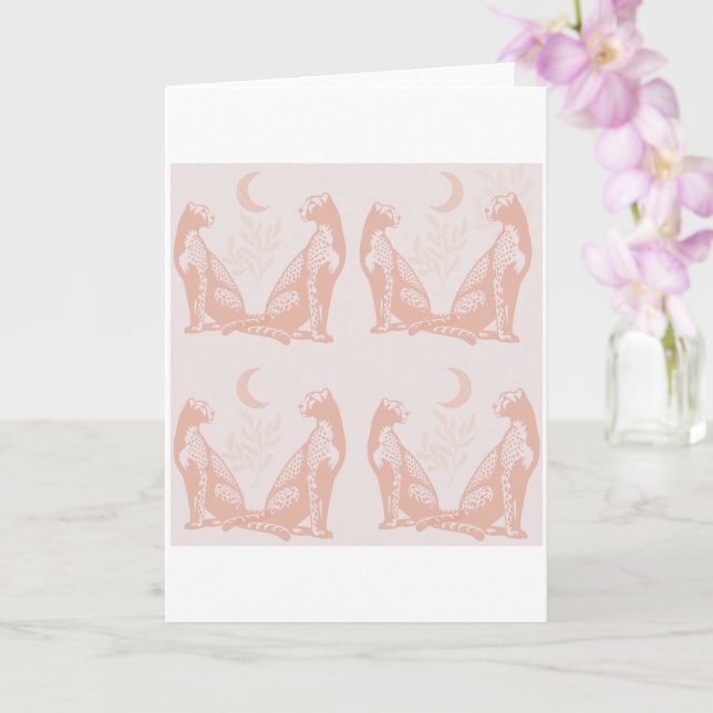 Tarjeta de Felicitación Rosa Polvo. (Orquídea)