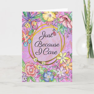Tarjeta de Felicitación Rosa ¡Sólo Porque Me Impor