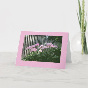 Tarjeta de felicitación rosada de los Peonies