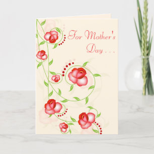 Tarjeta de felicitación - Rosas de color rojo