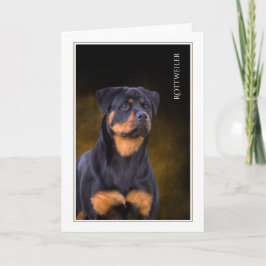 Tarjeta de felicitación Rottweiler Blank
