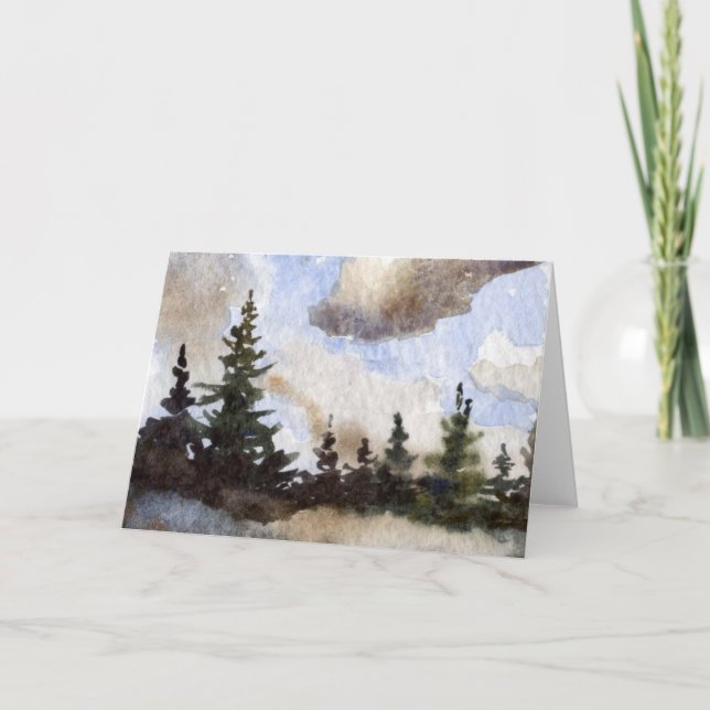 Tarjeta de felicitación "Route 55 Clouds" (Ruta 55 (Anverso)