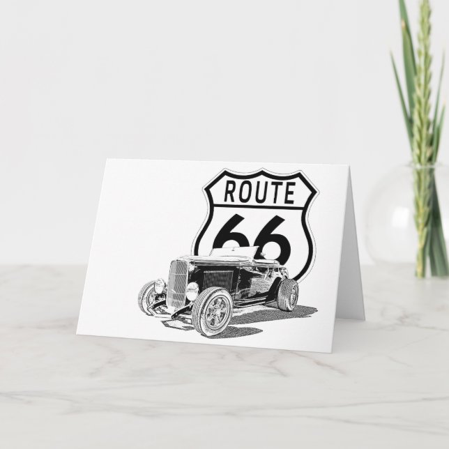 Tarjeta de felicitación Route 66 (Anverso)