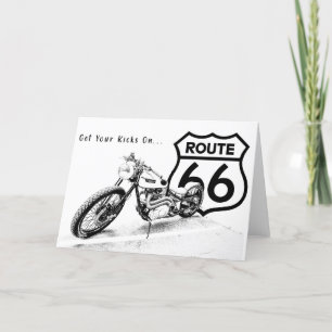 Tarjeta de felicitación Route 66