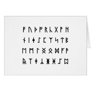 Tarjeta de felicitación Runic Alphabet [Futhorc]