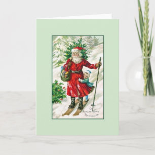 Tarjeta de felicitación rusa del navidad del