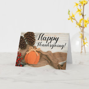 Tarjeta de felicitación Rustic Fall Scene