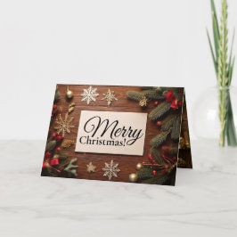 Tarjeta de felicitación Rustic Holiday de 6 imágen