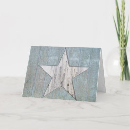 Tarjeta de felicitación Rustic Star
