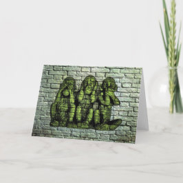 Tarjeta de felicitación sabia de la pintada de