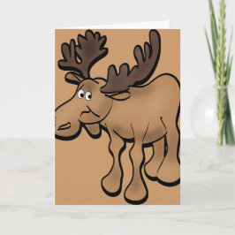 Tarjeta de felicitación Sad Moose