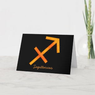 Tarjeta de felicitación Sagittarius - en blanco