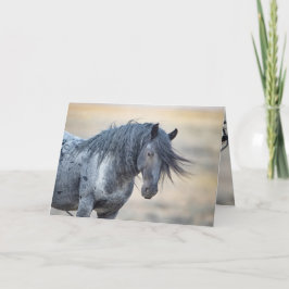 Tarjeta de felicitación salvaje Blue Zeus
